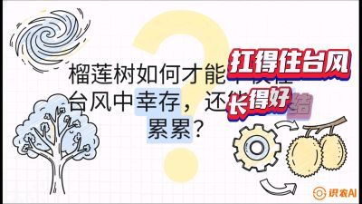第四节：中国榴莲突围战：为生存重塑权型，抗台风矮化栽培与力学牵引，课程：《国产榴莲突围战：从泰国经验到中国实操的8堂必修课（高阶实战版）》