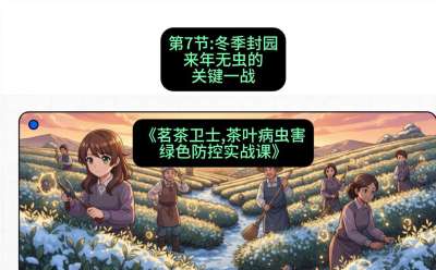 第07节：冬季封园&mdash;&mdash;来年无虫的关键一战，课程：《茗茶卫士&mdash;&mdash;茶叶病虫害绿色防控实战课》#识农AI